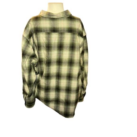 Men Carhartt LOOSE FIT HEAVYWEIGHT FLANNEL LONG-SLEEVE PLAID SHIRT 2XL XXL - Picture 2 of 4